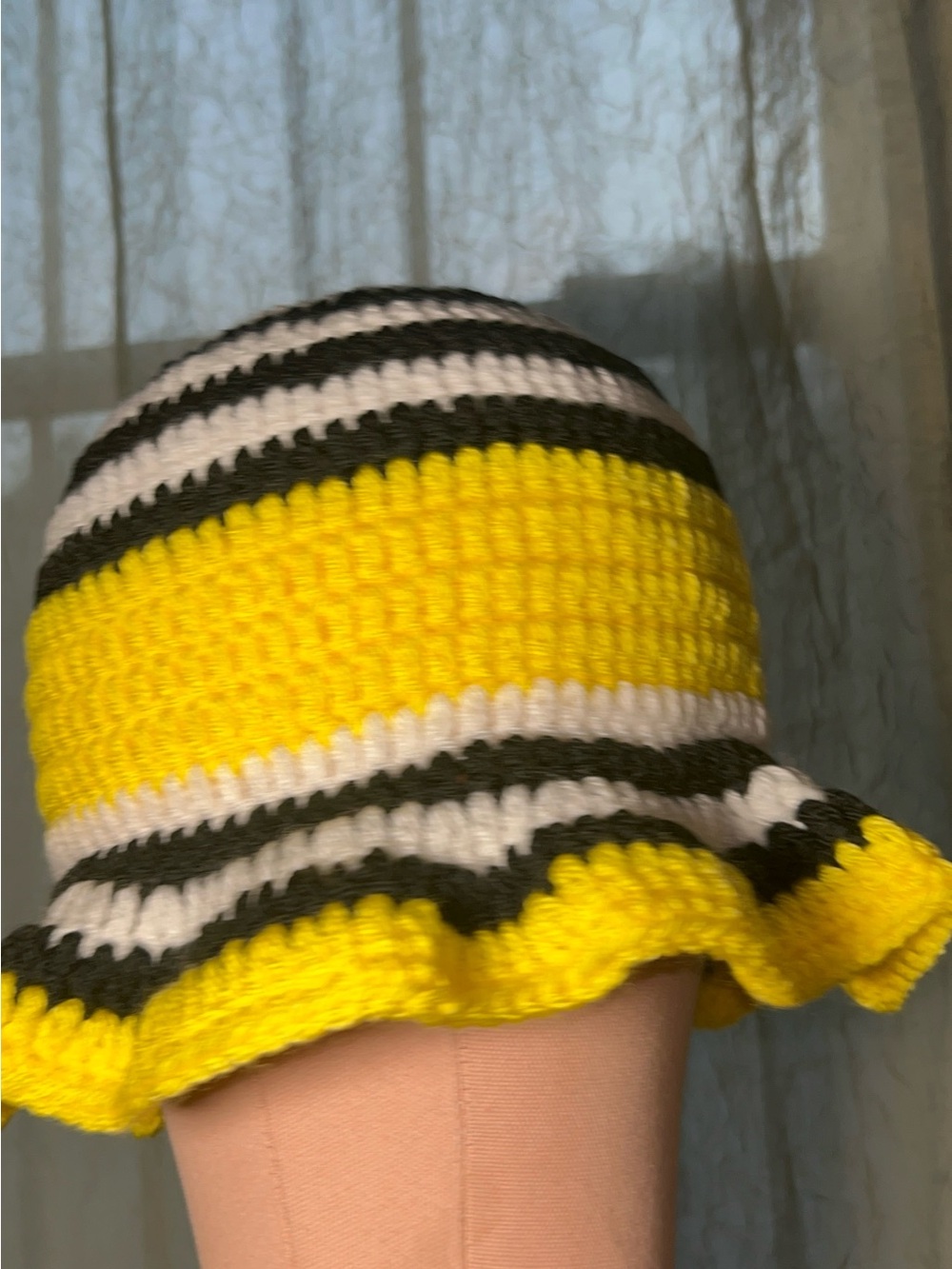 Handmade Crochet Ruffle Hat - Picture 2 of 15